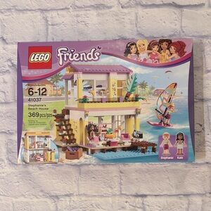 LEGO Friends 41037 Stephanie’s Beach House Retired Set 369 Pieces NIB New Sealed